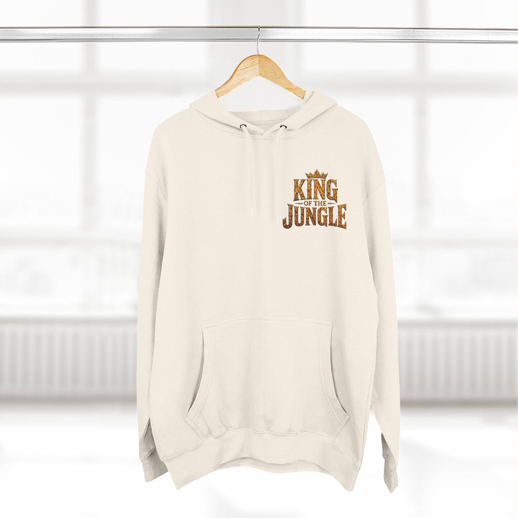 King of the Jungle Hoodie — Lion Graphic Fleece Pullover