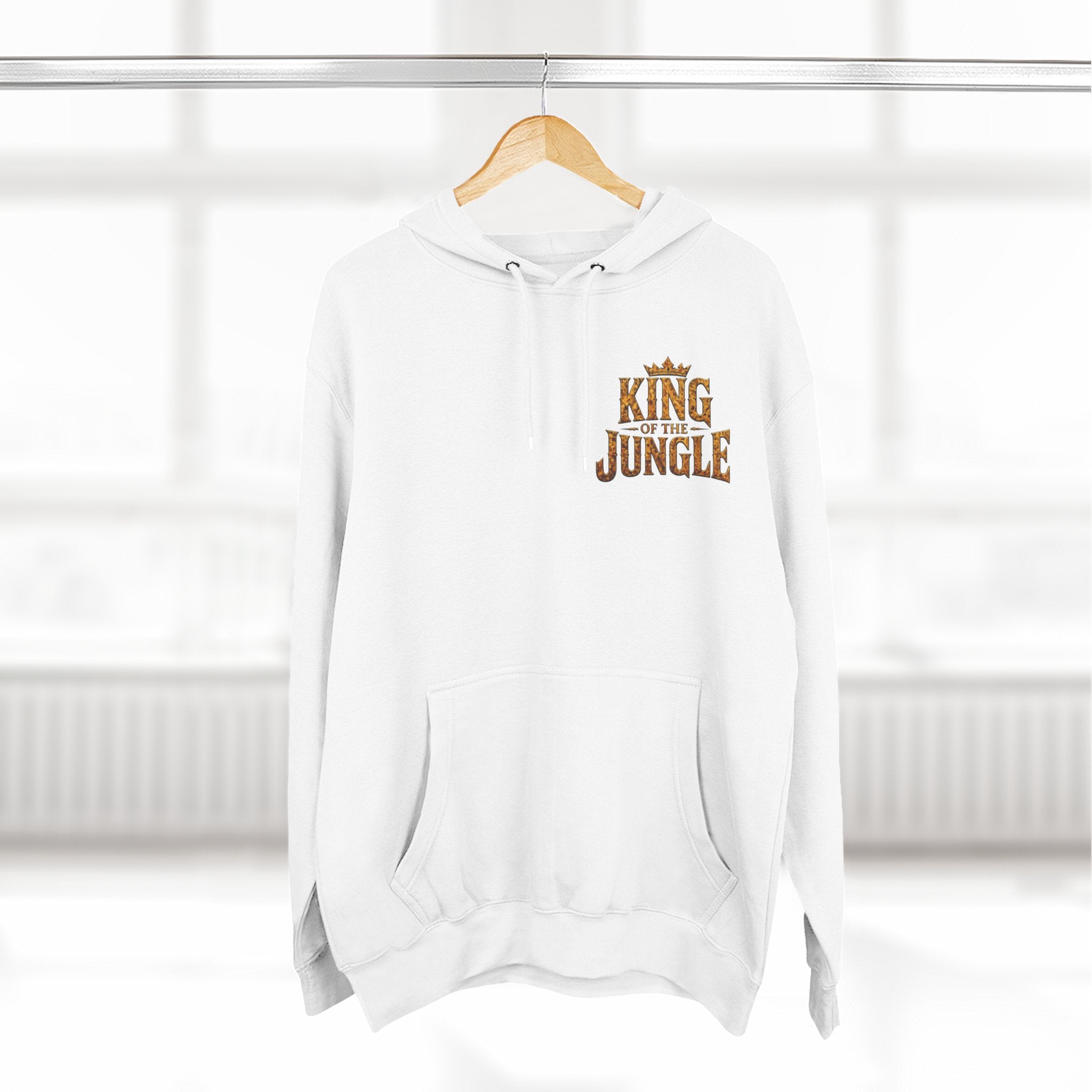 King of the Jungle Hoodie — Lion Graphic Fleece Pullover