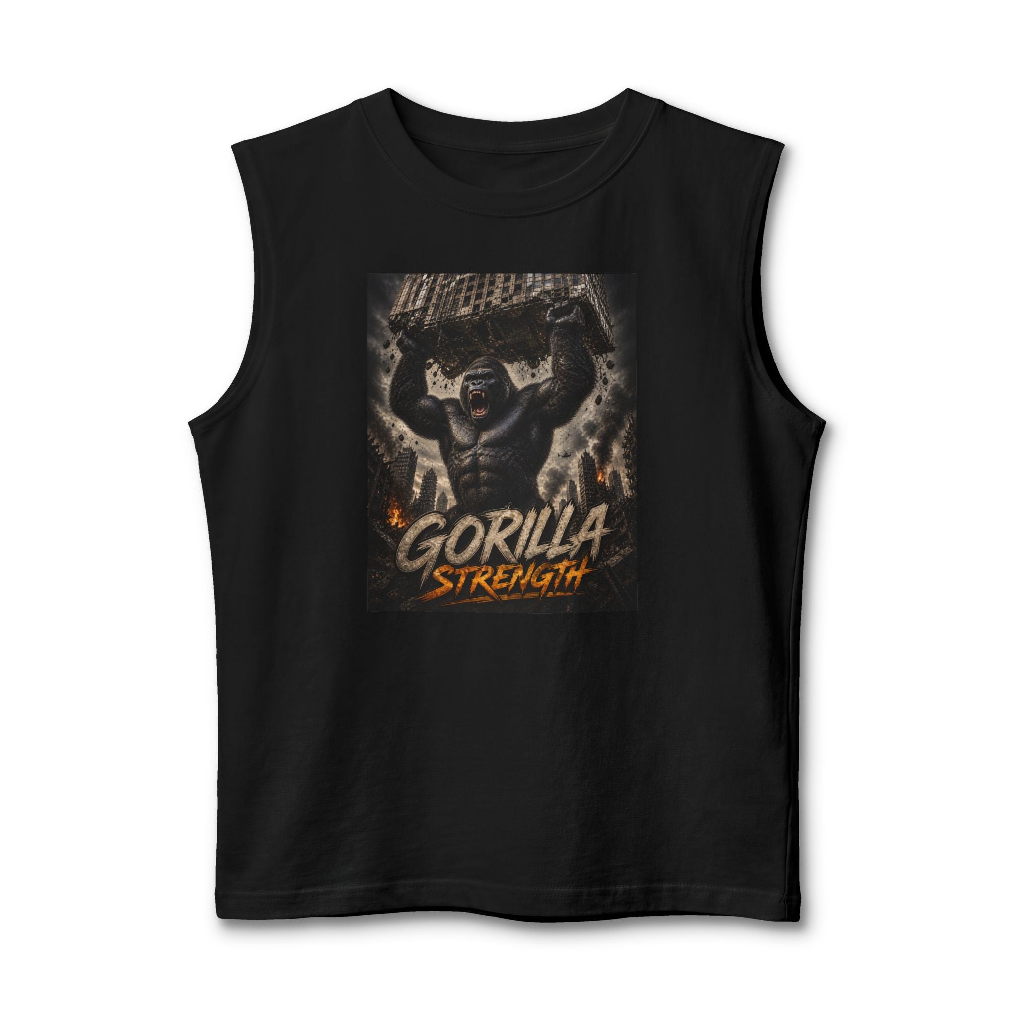Gorilla Strength Muscle Tank — Graphic Workout Gym Tank Top