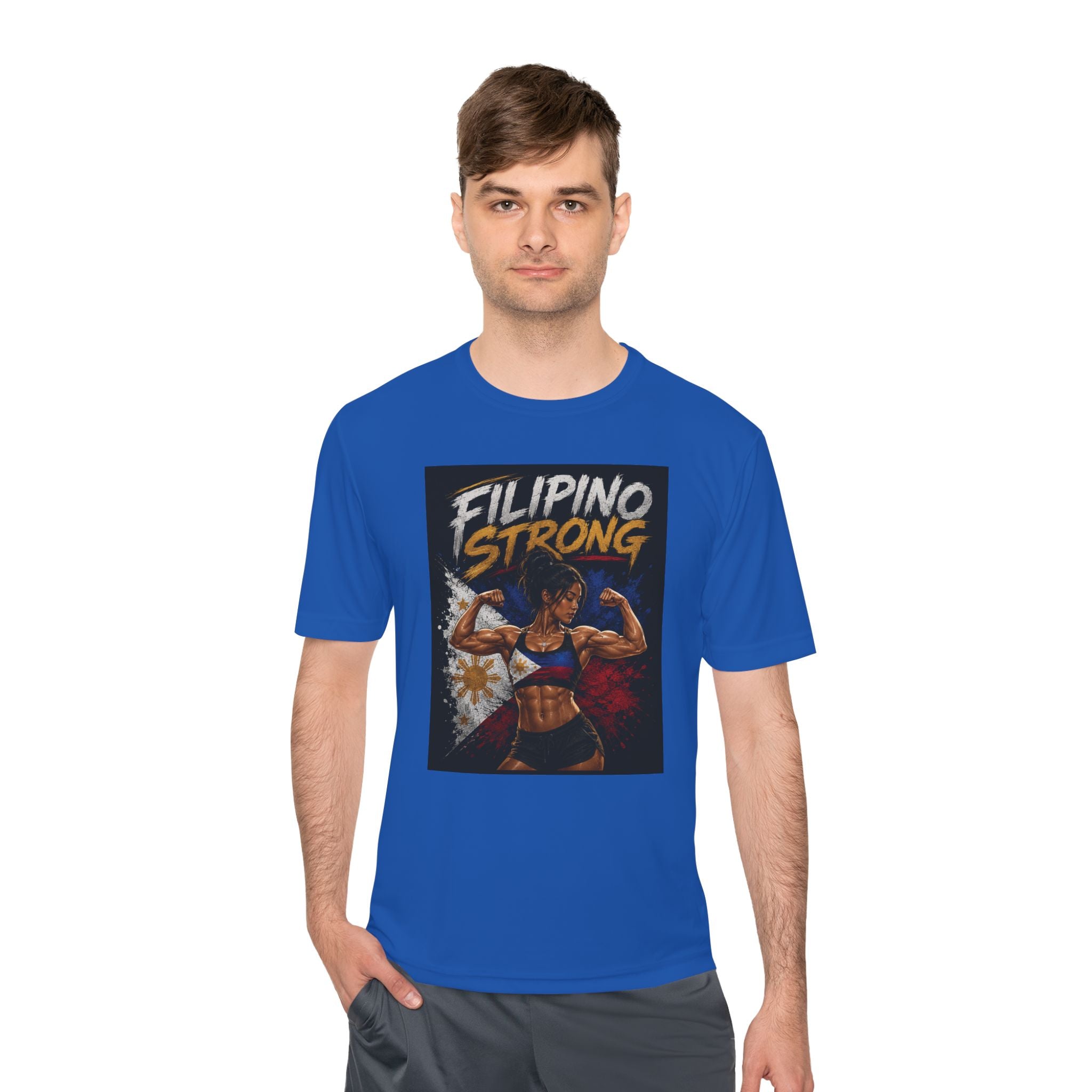 Filipino Strong Athletic Tee — Filipino Pride Fitness Shirt