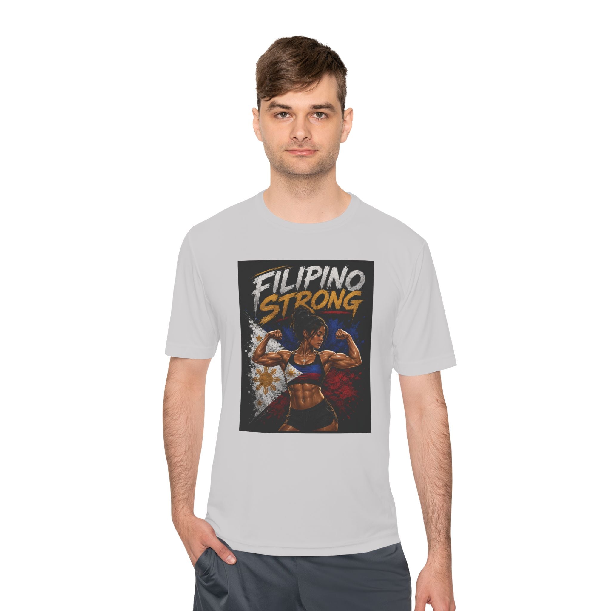 Filipino Strong Athletic Tee — Filipino Pride Fitness Shirt
