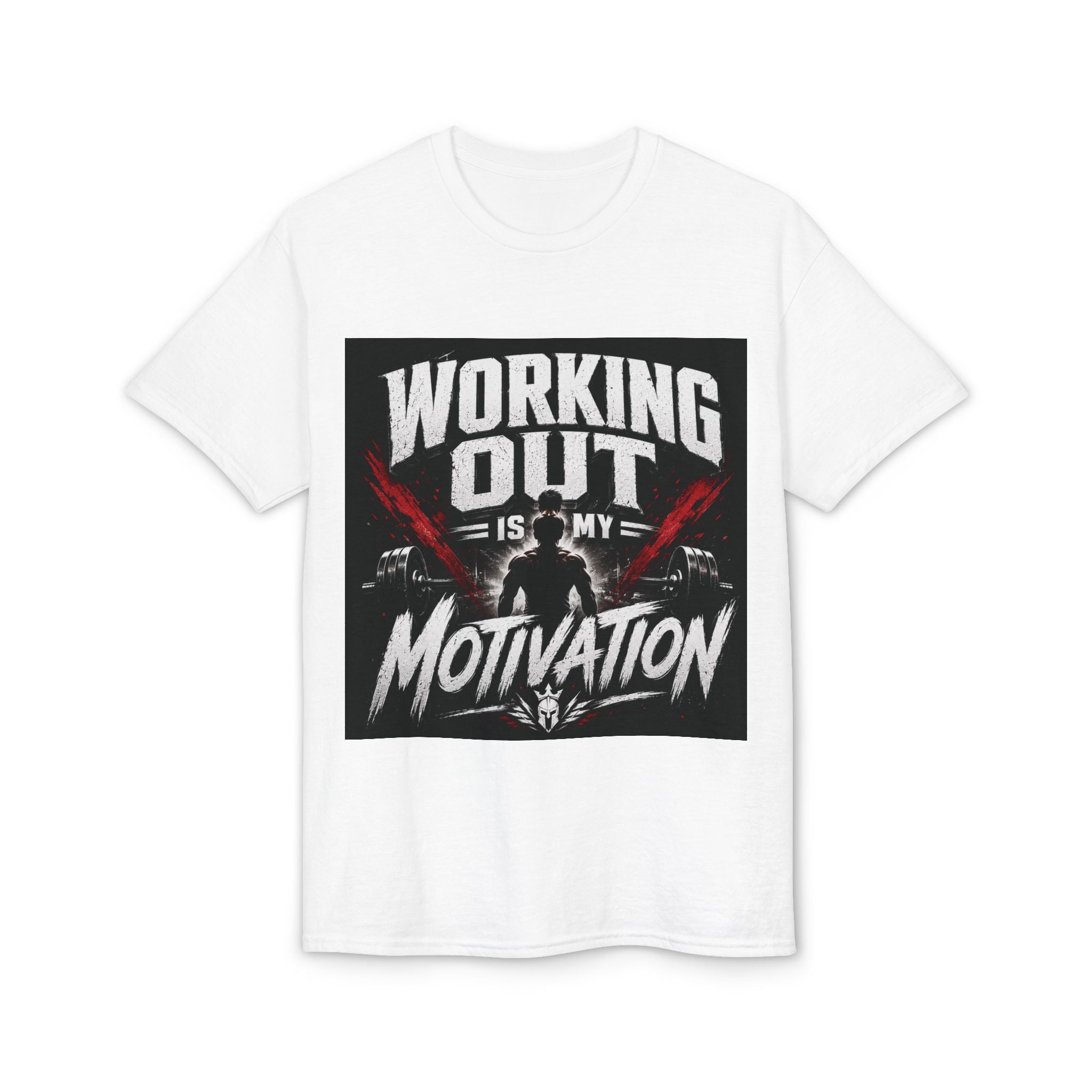 Workout Motivation T-Shirt — "Working Out Is My Motivation" Gym Tee