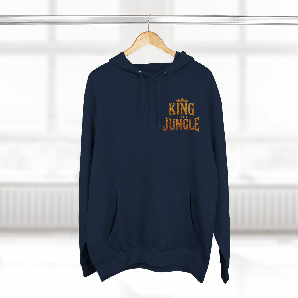 King of the Jungle Hoodie — Lion Graphic Fleece Pullover