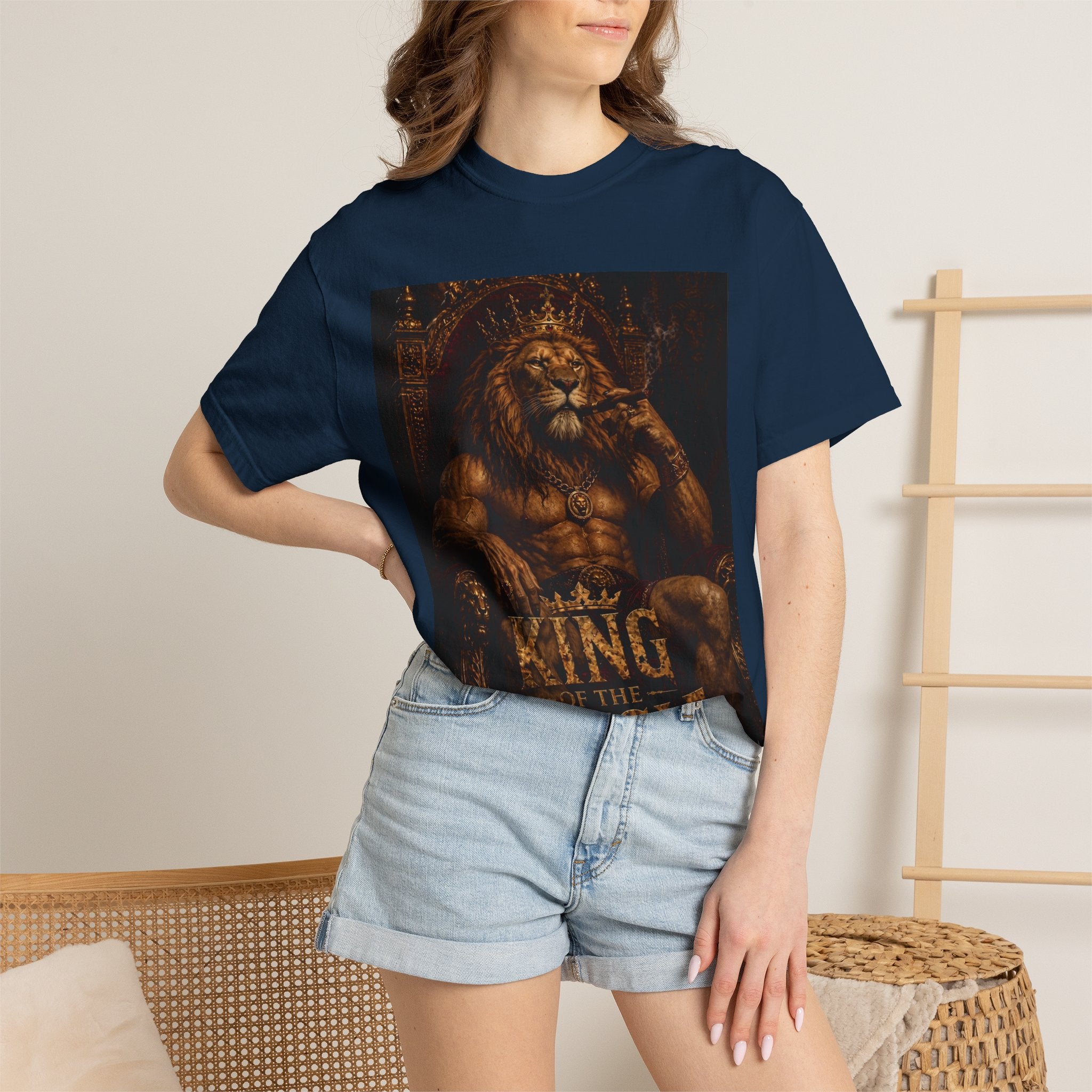 King of the Jungle Lion Graphic T-Shirt