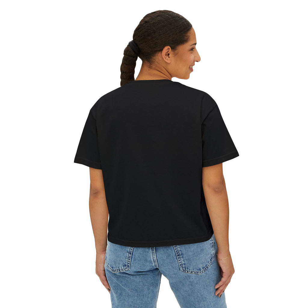 Diamond Girl Boxy Tee — Graphic Women's Cropped T-Shirt