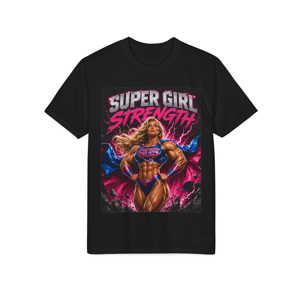 Super Girl Strength T-Shirt — Women's Superhero Fitness Tee