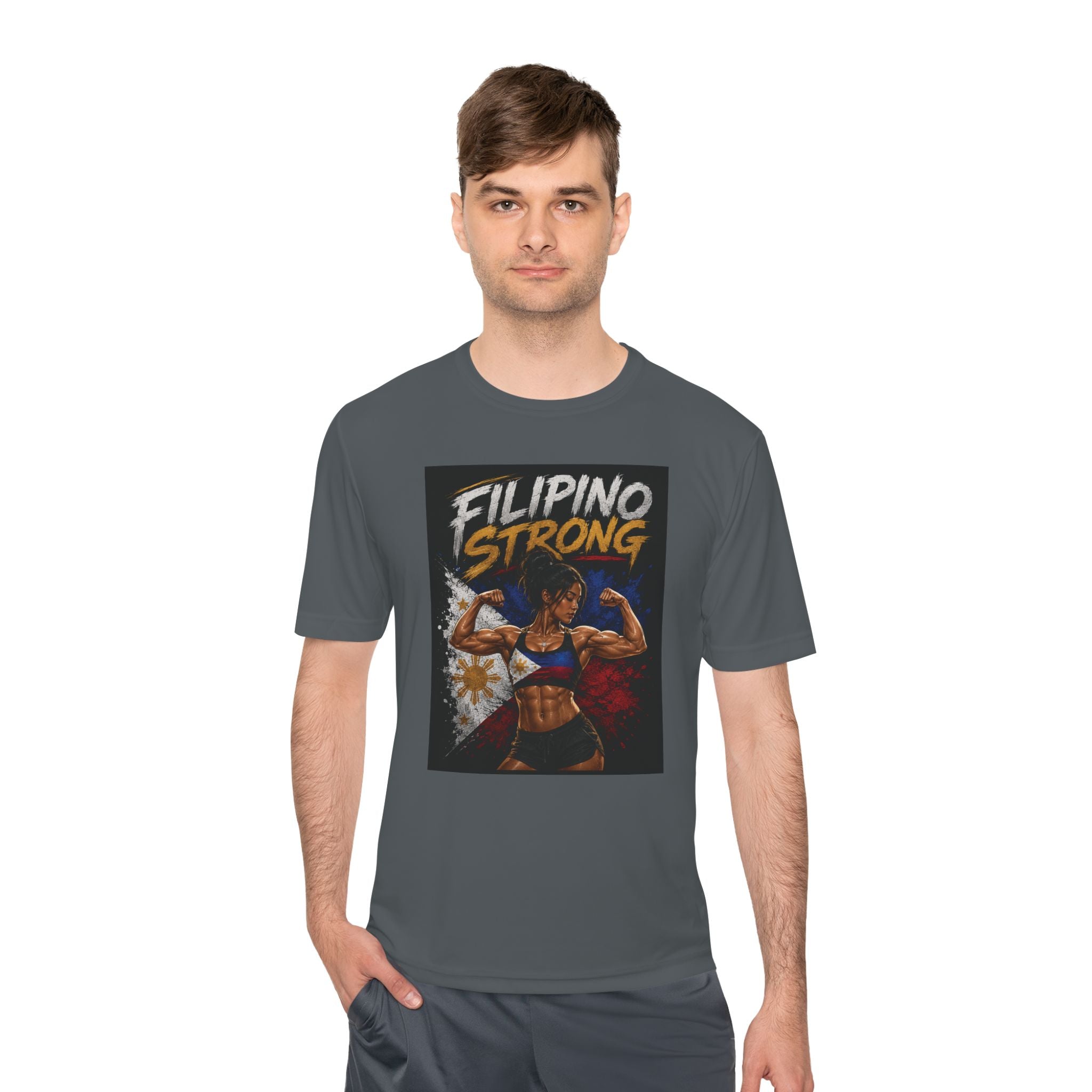 Filipino Strong Athletic Tee — Filipino Pride Fitness Shirt
