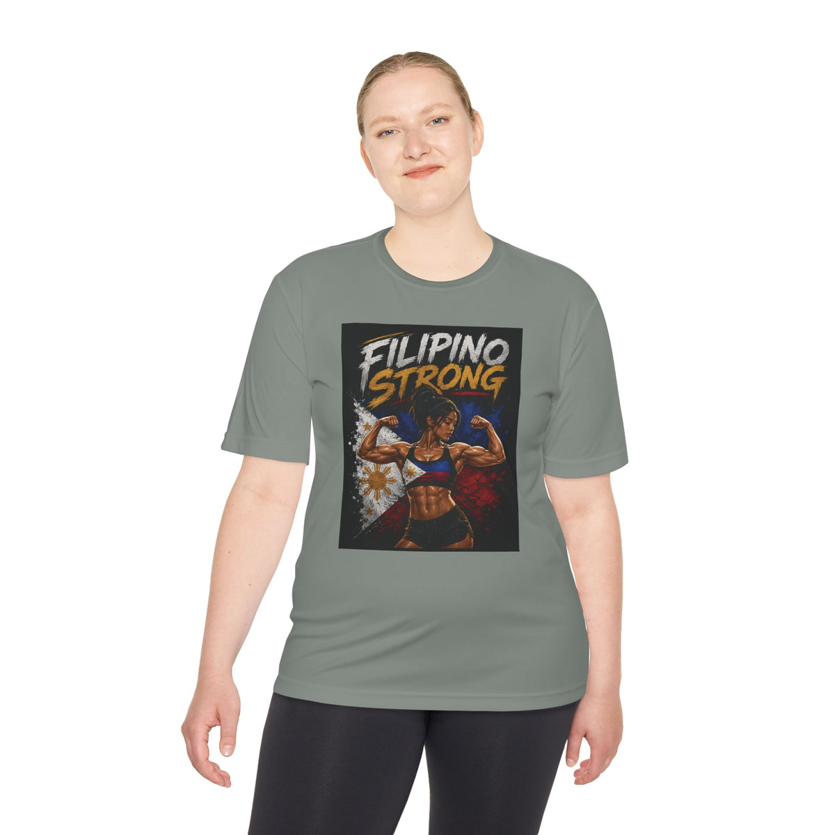 Filipino Strong Athletic Tee — Filipino Pride Fitness Shirt