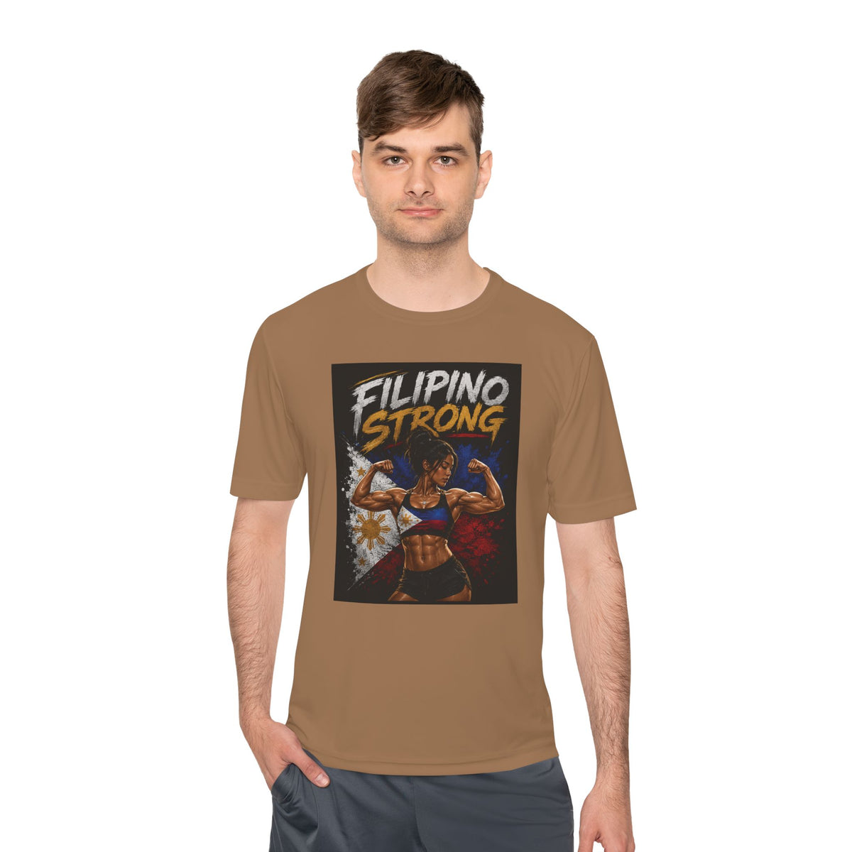 Filipino Strong Athletic Tee — Filipino Pride Fitness Shirt