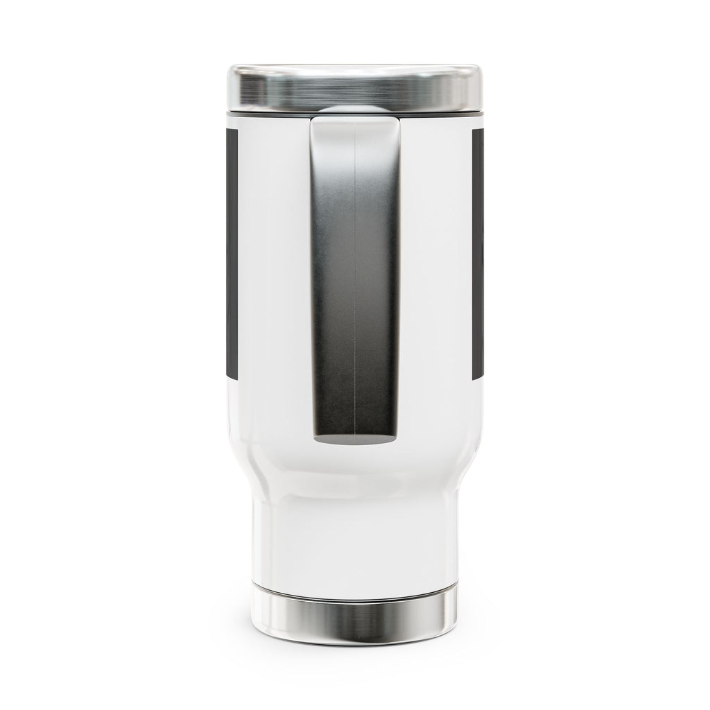 Power-Hungry Fitness Travel Mug — 14oz Stainless Steel Tumbler with Handle