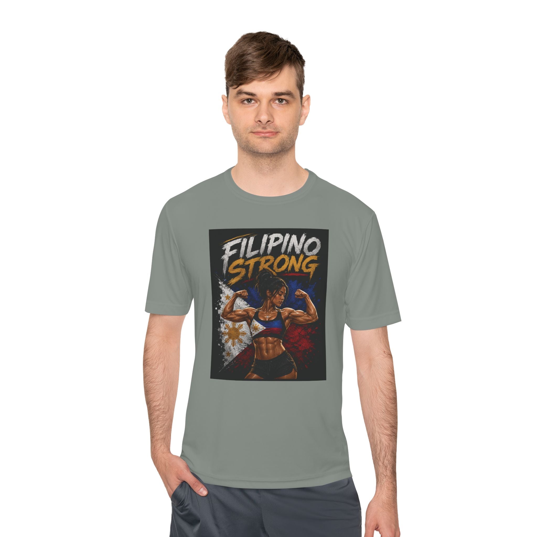 Filipino Strong Athletic Tee — Filipino Pride Fitness Shirt