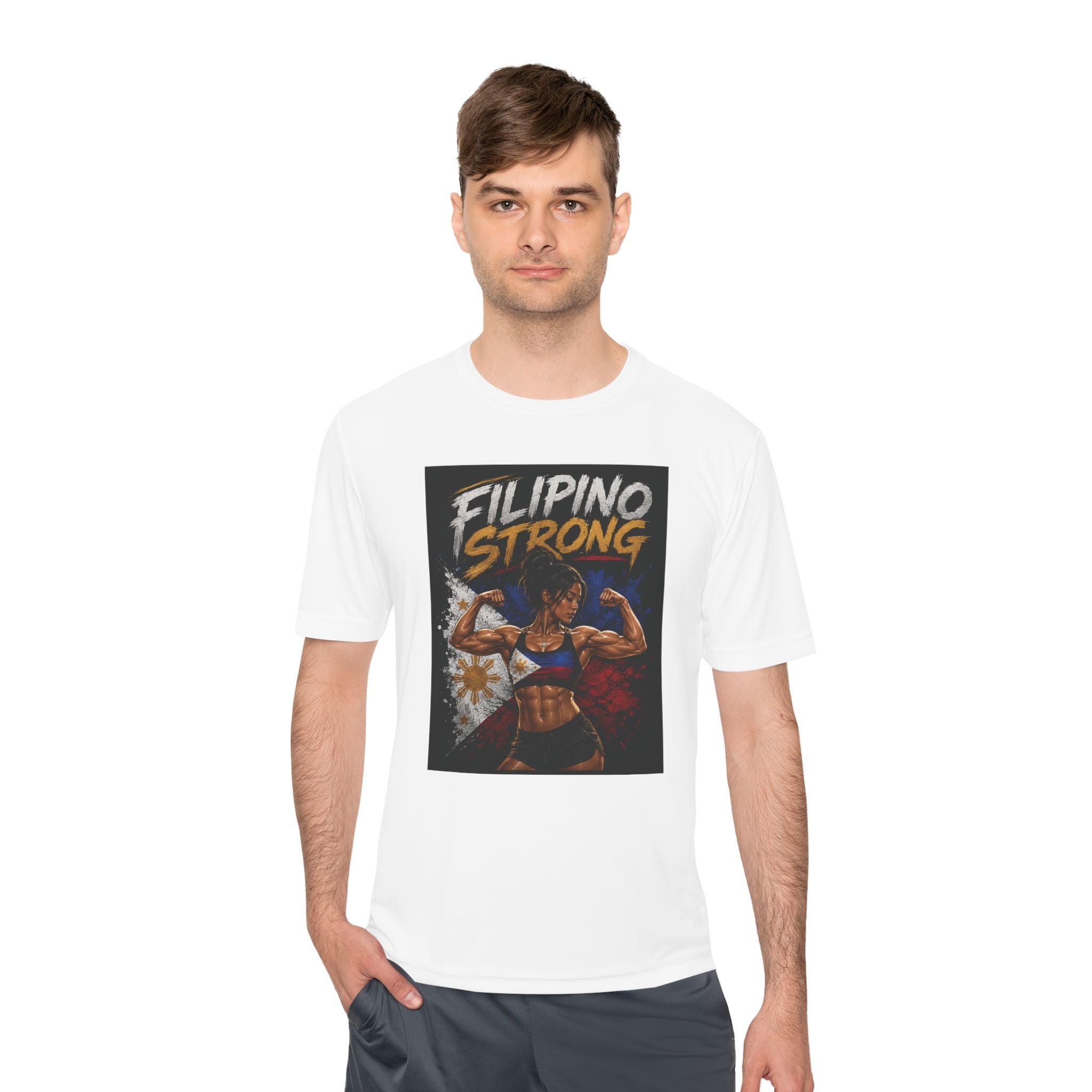 Filipino Strong Athletic Tee — Filipino Pride Fitness Shirt