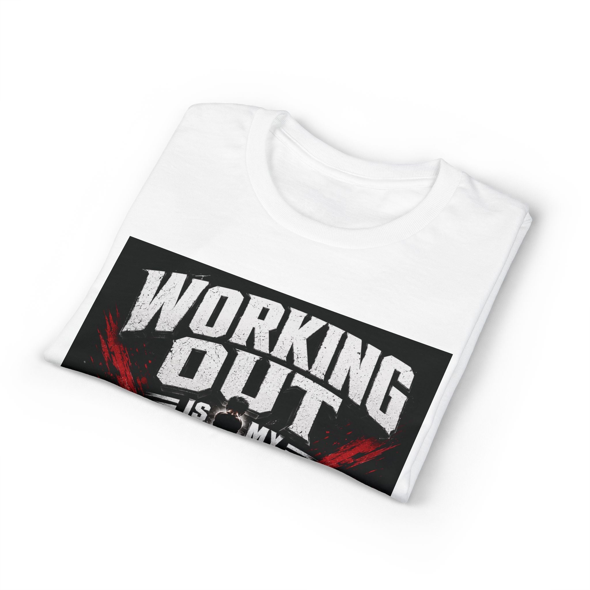 Workout Motivation T-Shirt — "Working Out Is My Motivation" Gym Tee