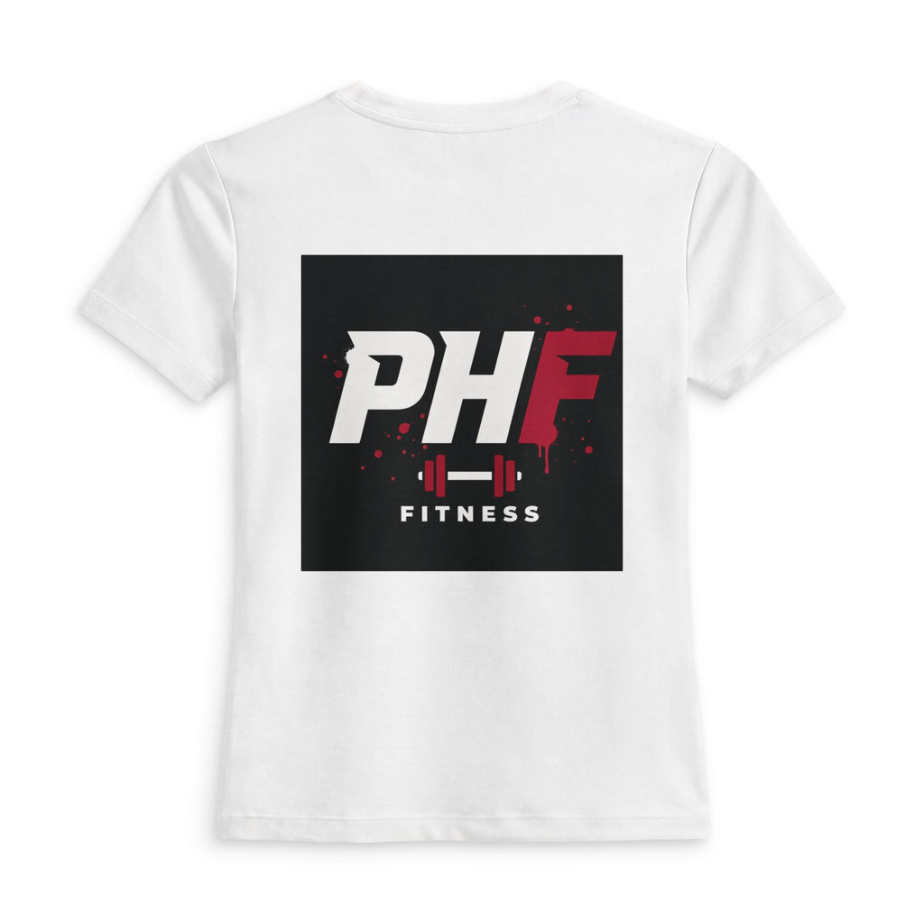 Power-Hungry Fitness Women's Fitted Tee — Muscle Gym Shirt