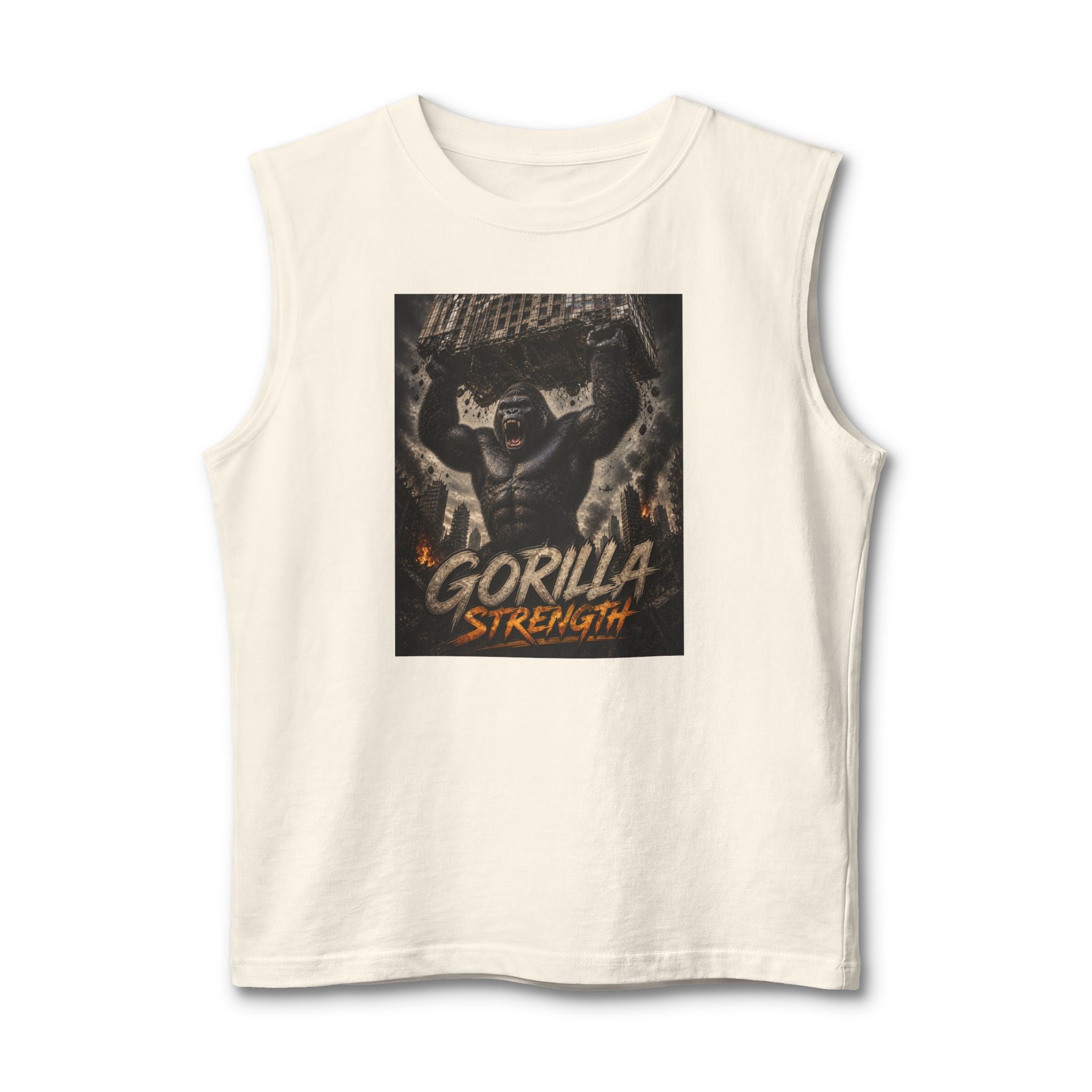 Gorilla Strength Muscle Tank — Graphic Workout Gym Tank Top