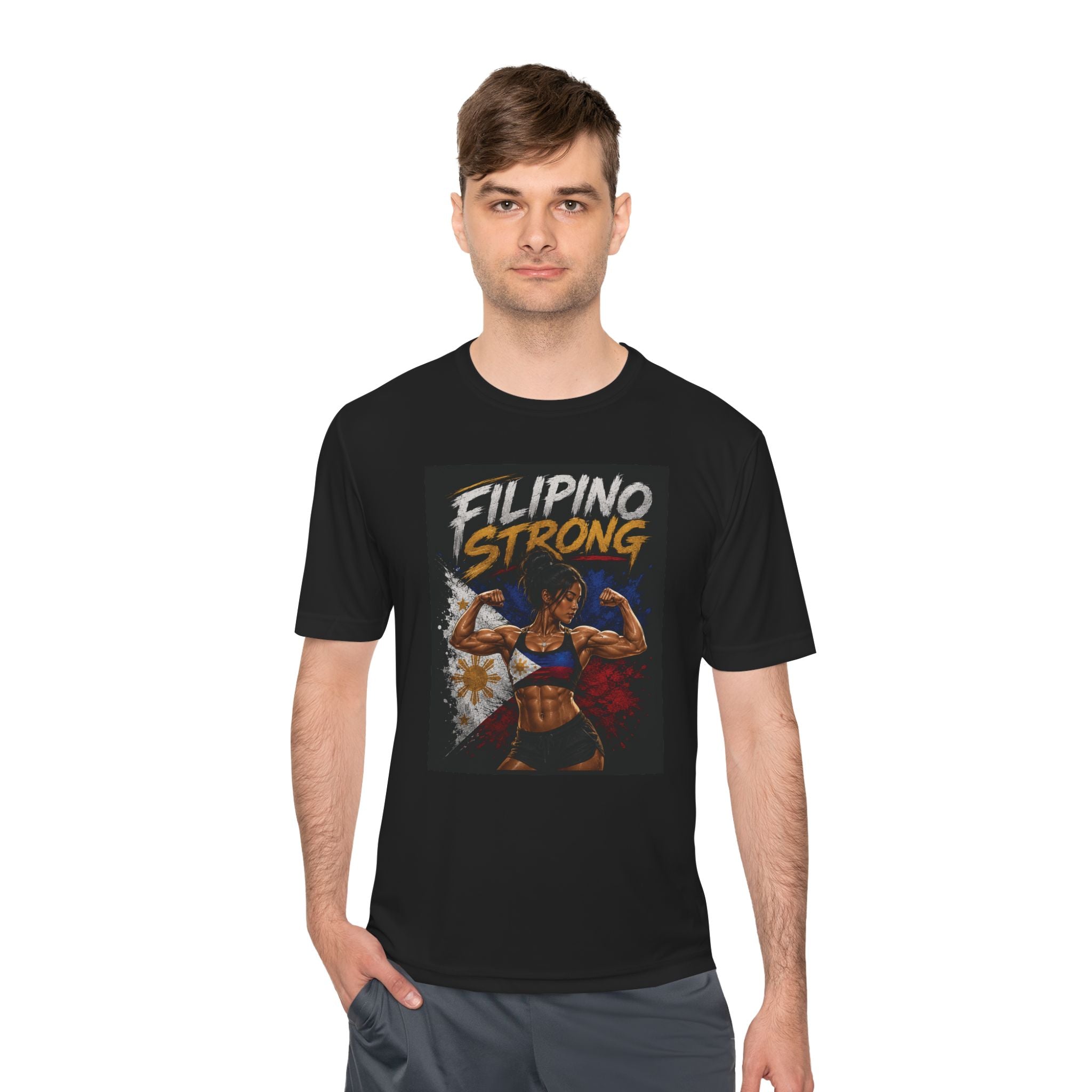 Filipino Strong Athletic Tee — Filipino Pride Fitness Shirt