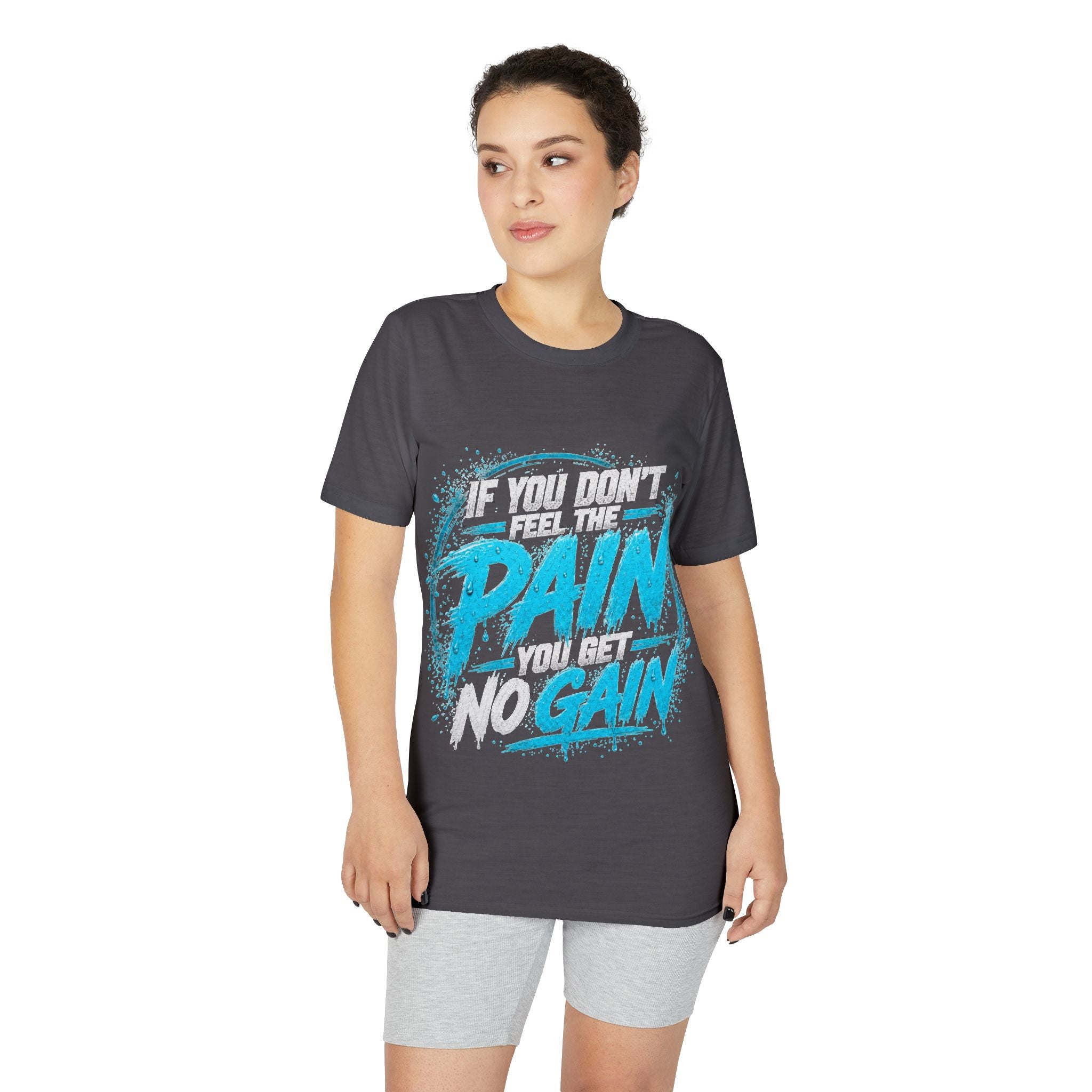 No Pain No Gain Gym T-Shirt — Motivational Workout Tee