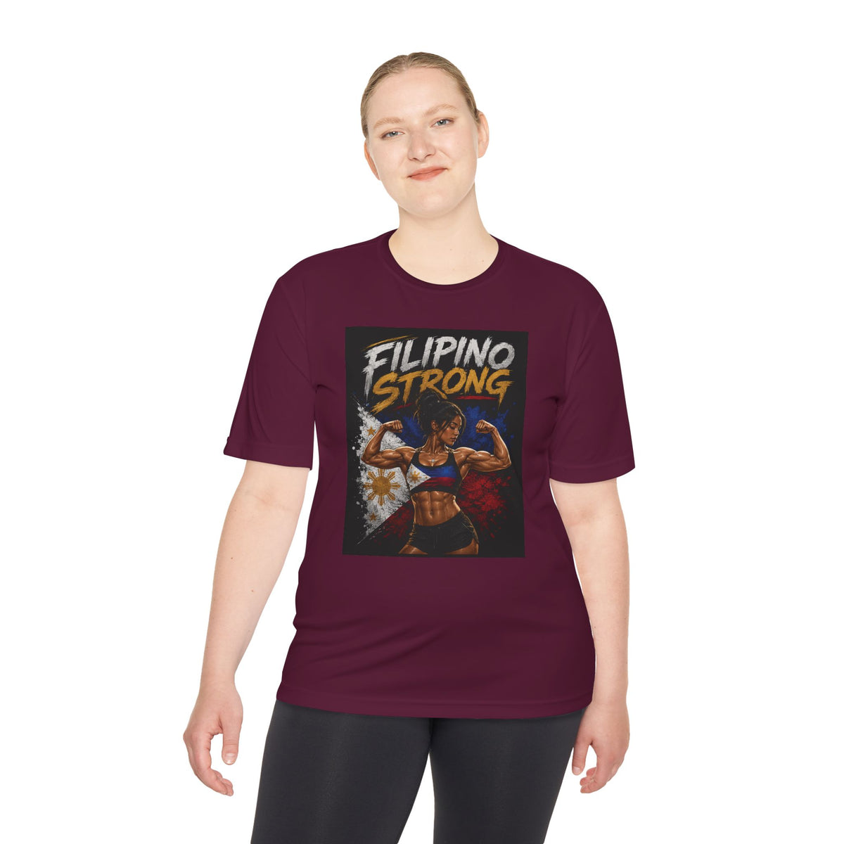 Filipino Strong Athletic Tee — Filipino Pride Fitness Shirt
