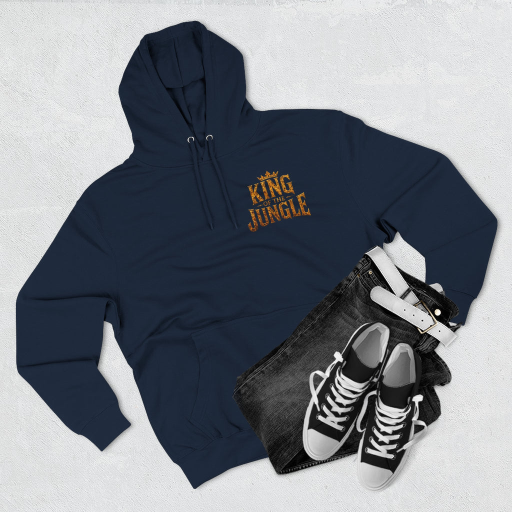 King of the Jungle Hoodie — Lion Graphic Fleece Pullover