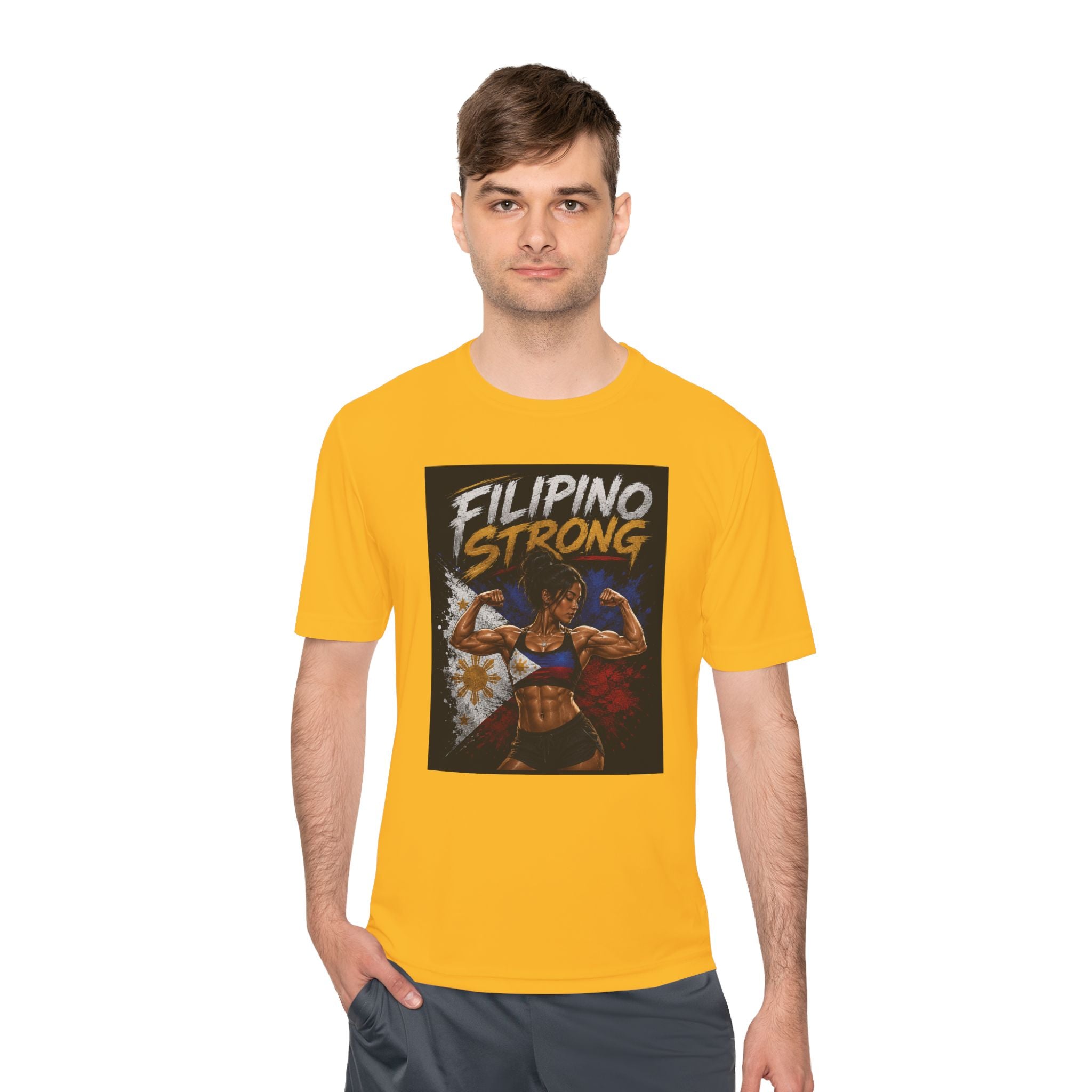 Filipino Strong Athletic Tee — Filipino Pride Fitness Shirt